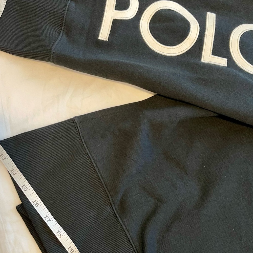 Polo Ralph Lauren Big Pony Chenille Hoodie Black XS/S NWT ($228) - Picture 4 of 14